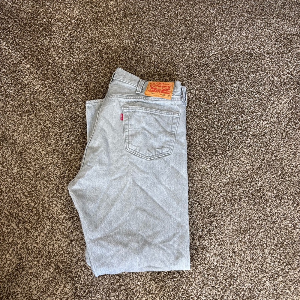 Levi's 501 Gray Straight Men Jeans